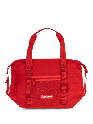 Шопинг чанта с цип Supreme червено