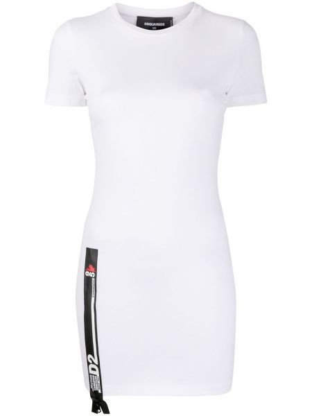 Сукня на блискавці -футболка Dsquared2, біле