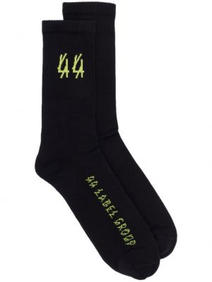 Чорапи с принт 44 Label Group черно