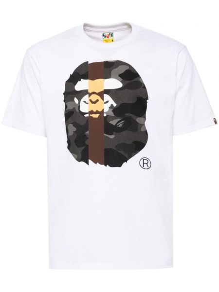 Baskılı tişört A Bathing Ape® beyaz