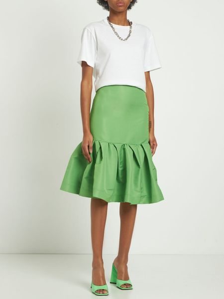 Midi sukně s volány Marques'almeida zelené
