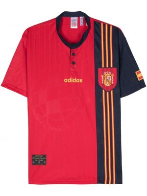 Jersey majica z vezenjem Adidas rdeča