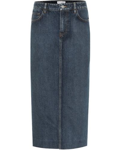 Spódnica jeansowa Balenciaga niebieska