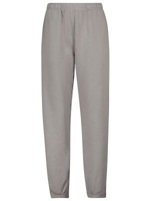 Bavlněné fleecové sportovní kalhoty Les Tien šedé