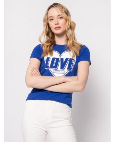 Tričko Love Moschino, modrá
