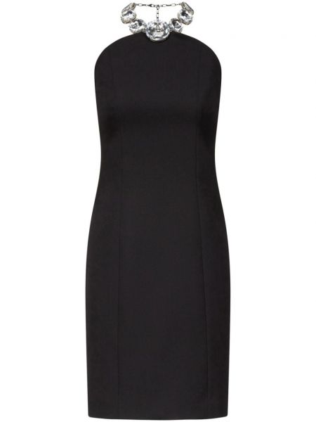 Κοκτέιλ φόρεμα με πετραδάκια Area μαύρο