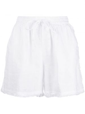 Lanene kratke hlače na rese P.a.r.o.s.h. bijela