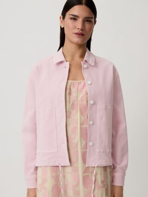 Джинсовая куртка Comma Casual Identity розовая