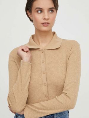 Sweter Sisley beżowy