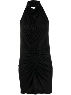 Sukienka koktajlowa drapowana Atlein czarna