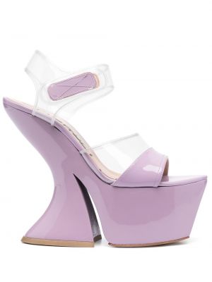 Sandale cu platformă Casadei violet
