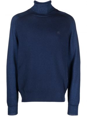 Džemperis ar izšuvumiem Etro zils