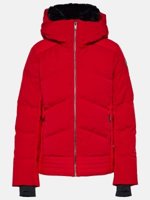 Péřová lyžařská bunda Fusalp červená