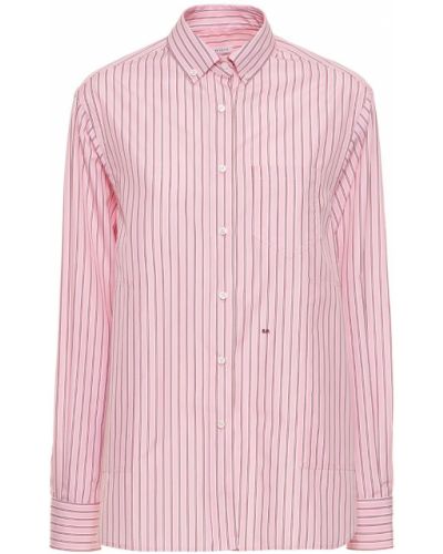 Camisa de algodón Saks Potts rosa