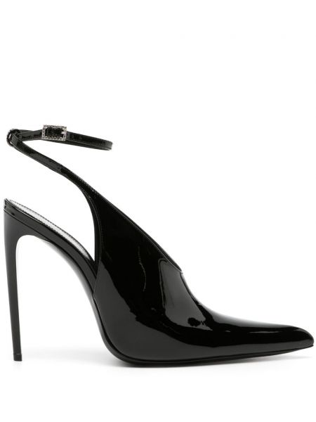 Patent læder pumps Saint Laurent sort