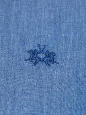 Koszula jeansowa La Martina niebieska