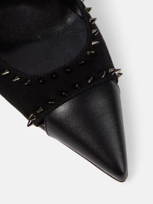 Pantofi cu toc din piele din piele Christian Louboutin negru