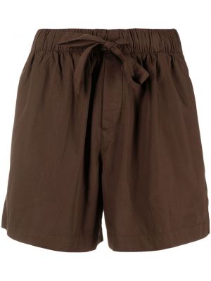 Bomull shorts Tekla brun