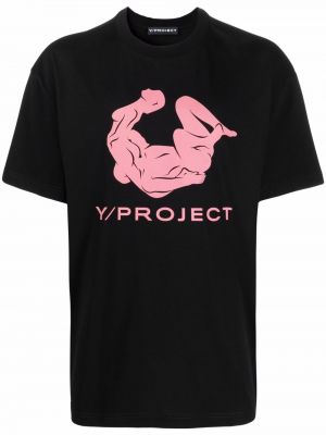 Camiseta con estampado Y/project negro