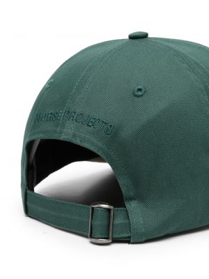 Siuvinėtas kepurė su snapeliu Norse Projects žalia