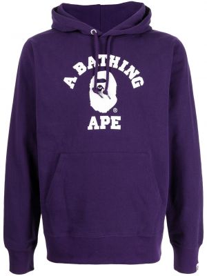 Sudadera con capucha con estampado A Bathing Ape® violeta
