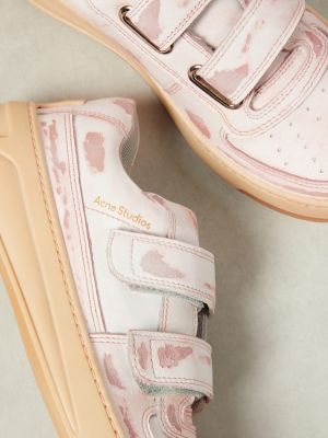 Leder sneaker Acne Studios pink