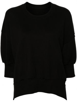 Bluza z okrągłym dekoltem Yohji Yamamoto czarna