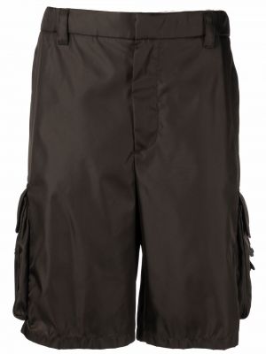 Nylon cargo shorts Prada grønn