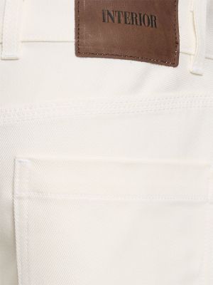 Pantalones de algodón bootcut Interior blanco