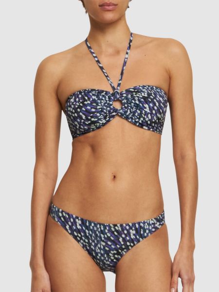 Bikini con estampado Isabel Marant azul