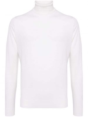 Вълнен пуловер John Smedley бяло