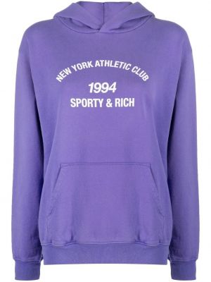 Hoodie Sporty & Rich lila