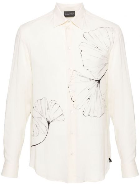 Φλοράλ πουκάμισο με σχέδιο με διαφανεια Emporio Armani
