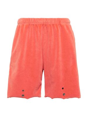 Kratke hlače iz pliša Les Tien oranžna