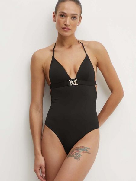 Egyrészes fürdőruha Max Mara Beachwear fekete