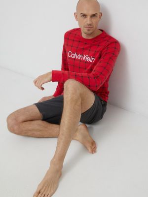 Bluza z nadrukiem Calvin Klein Underwear czerwona