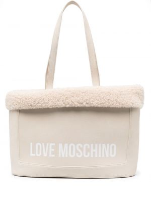 Nákupná taška Love Moschino biela