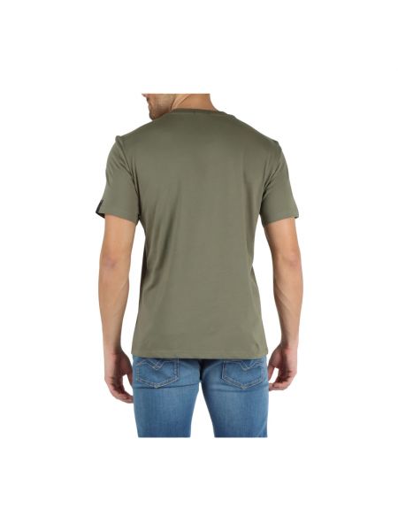 Camisa de algodón Replay verde