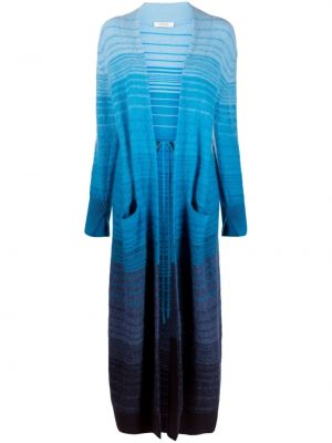 Mohérový vlněný kabát s přechodem barev Dorothee Schumacher modrý