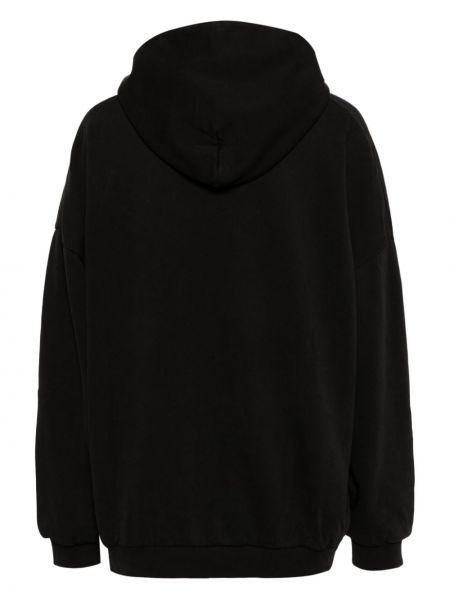 Bluza z kapturem bawełniana Yeezy czarna