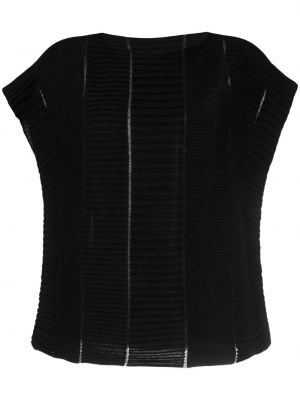 Pletená kšiltovka Issey Miyake černá