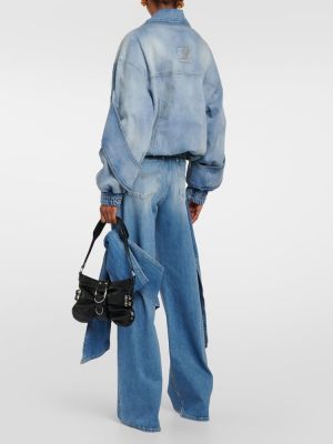 Džínová bunda Blumarine modrá