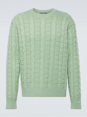 Jersey de lana de punto de tela jersey Acne Studios verde