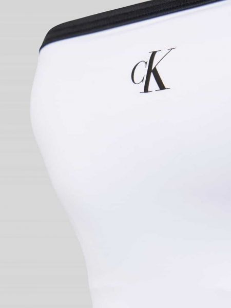 Strój kąpielowy z nadrukiem Calvin Klein Underwear biały