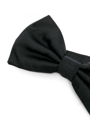 Zīda kaklasaite ar banti Dolce & Gabbana melns