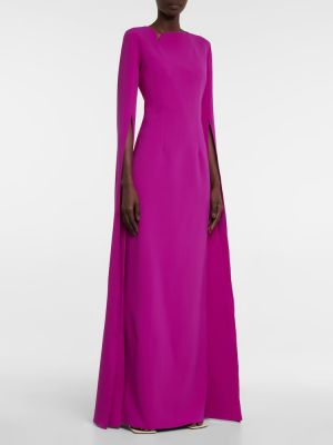 Vestido largo de crepé Safiyaa violeta