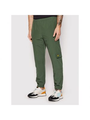 Pantaloni sport Lyle & Scott verde