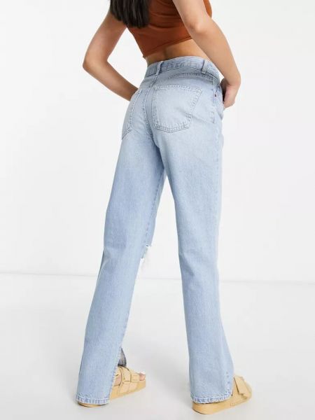 Рваные прямые джинсы Asos