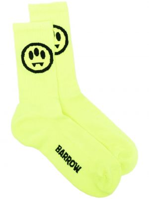 Čarape s printom Barrow žuta
