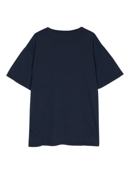 Kokvilnas t-krekls džersija Barena zils